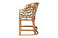 bali & pari Veneto Natural Rattan Counter Stool with Scalloped Back