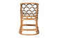 bali & pari Veneto Natural Rattan Counter Stool with Scalloped Back