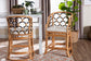 bali & pari Veneto Natural Rattan Counter Stool with Scalloped Back