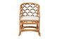 bali & pari Veneto Natural Rattan Dining Chair with Scalloped Back