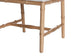 bali & pari Sandy Dining Chair - Crafted Wood and Natural Rattan Side Chair with Bamboo Motif and Upholstered Seat