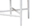 bali & pari Sergio Wood Counter Stool - Chippendale Kitchen Island Seating with Bamboo Motif and Upholstered Seat Cushion, White