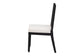 bali & pari Deya Bobbin Dining Chair - Wood Side Chair with Upholstered Seat and Spindle Backrest, Black