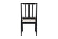 bali & pari Deya Bobbin Dining Chair - Wood Side Chair with Upholstered Seat and Spindle Backrest, Black