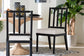bali & pari Deya Bobbin Dining Chair - Wood Side Chair with Upholstered Seat and Spindle Backrest, Black