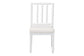 bali & pari Deya Bobbin Dining Chair - Wood Side Chair with Upholstered Seat and Spindle Backrest, White