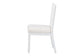 bali & pari Deya Bobbin Dining Chair - Wood Side Chair with Upholstered Seat and Spindle Backrest, White