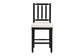 bali & pari Deya Bobbin Counter Stool - Sculptural Wood Kitchen Seating with Upholstered Seat and Spindle Back, Black