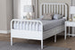 Baxton Studio Lucera 6-Drawer Platform Bed with Bobbin Frame, Twin, White