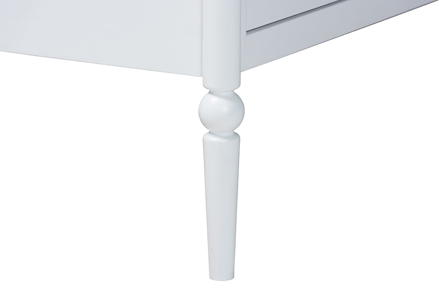 Baxton Studio Lucera 3-Piece Bedroom Set, Twin, White