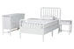 Baxton Studio Lucera 4-Piece Bedroom Set, Twin, White