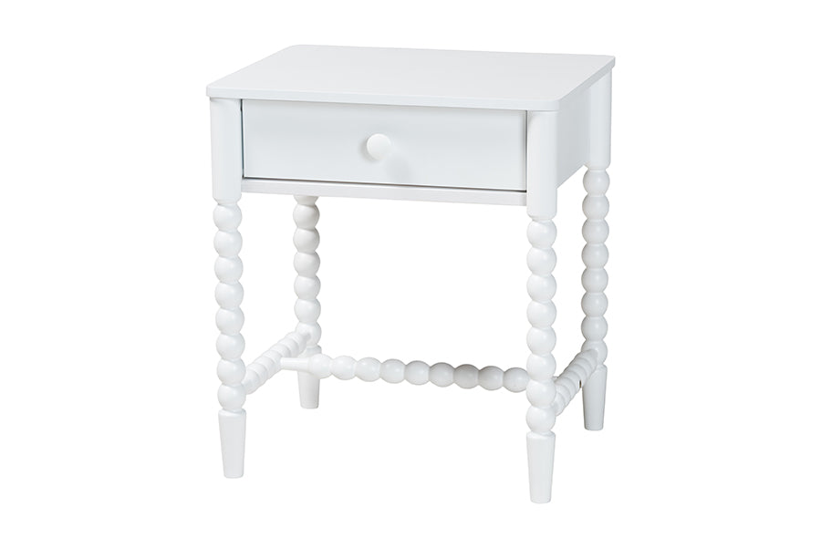 Baxton Studio Lucera 5-Piece Bedroom Set, Twin, White