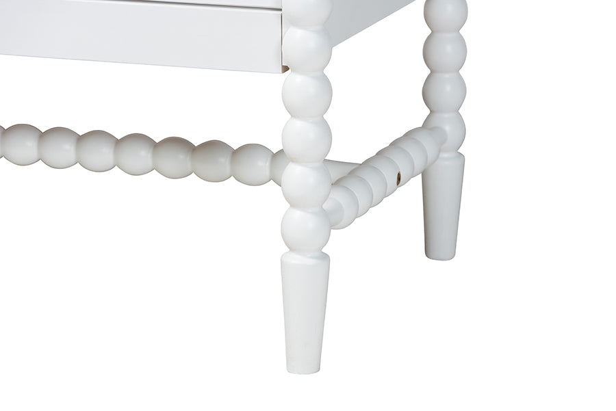 Baxton Studio Lucera 5-Piece Bedroom Set, Twin, White