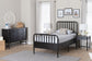 Baxton Studio Lucera 4-Piece Bedroom Set, Twin, Black