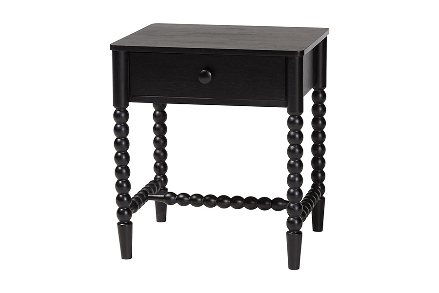 Baxton Studio Lucera 5-Piece Bedroom Set, Twin, Black