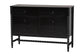 Baxton Studio Lucera 5-Piece Bedroom Set, Twin, Black