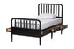 Baxton Studio Lucera 6-Drawer Platform Bed with Bobbin Frame, Twin, Black