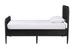 Baxton Studio Lucera 6-Drawer Platform Bed with Bobbin Frame, Twin, Black