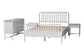 Baxton Studio Lucera 4-Piece Bedroom Set, Full, White