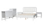 Baxton Studio Lucera 5-Piece Bedroom Set, Queen, White