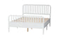 Baxton Studio Lucera 6-Drawer Platform Bed with Bobbin Frame, Full, White