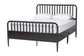 Baxton Studio Lucera 3-Piece Bedroom Set, Queen, Black