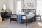 Baxton Studio Lucera 4-Piece Bedroom Set, Full, Black
