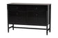 Baxton Studio Lucera 4-Piece Bedroom Set, Queen, Black