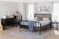 Baxton Studio Lucera 5-Piece Bedroom Set, Full, Black
