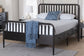 Baxton Studio Lucera 6-Drawer Platform Bed with Bobbin Frame, Full, Black