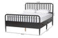 Baxton Studio Lucera 6-Drawer Platform Bed with Bobbin Frame, Full, Black