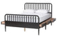 Baxton Studio Lucera 6-Drawer Platform Bed with Bobbin Frame, Full, Black