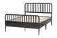 Baxton Studio Lucera 6-Drawer Platform Bed with Bobbin Frame, Full, Black