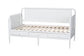 Baxton Studio Lucera 3-Drawer Daybed with Bobbin Frame, Full, White
