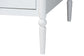 Baxton Studio Lucera 3-Drawer Daybed with Bobbin Frame, Full, White