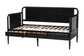 Baxton Studio Lucera 3-Drawer Daybed with Bobbin Frame, Twin, Black