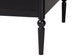 Baxton Studio Lucera 3-Drawer Daybed with Bobbin Frame, Twin, Black