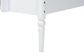 Baxton Studio Lucera Bobbin Bunk Bed with Ladder, White