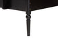 Baxton Studio Lucera Bobbin Bunk Bed with Ladder, Black