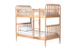 Baxton Studio Lucera Bobbin Bunk Bed with Ladder, Beech Brown