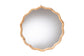 bali & pari Rasida Natural Rattan Scalloped Wall Mirror - Decorative Hand Wrapped Wicker Accent Mirror