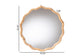 bali & pari Rasida Natural Rattan Scalloped Wall Mirror - Decorative Hand Wrapped Wicker Accent Mirror