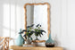 bali & pari Rasida Scalloped Natural Rattan Wall Mirror, Rectangle