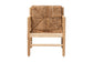 bali & pari Dolores Woven Seagrass Armchair with Bobbin Frame