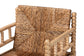 bali & pari Dolores Woven Seagrass Armchair with Bobbin Frame