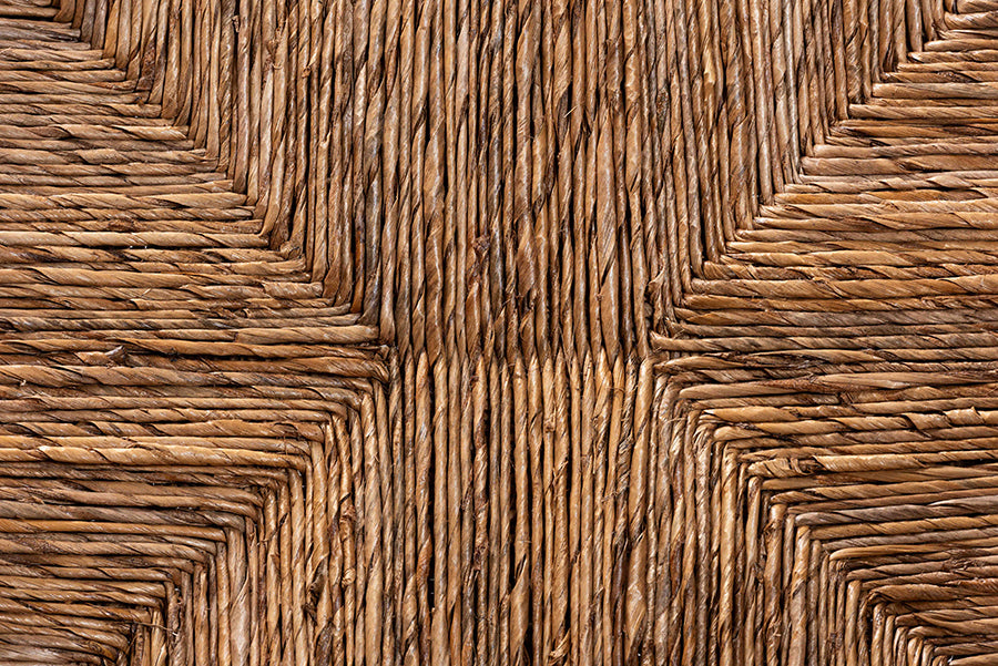 bali & pari Dolores Woven Seagrass Armchair with Bobbin Frame