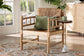 bali & pari Dolores Woven Seagrass Armchair with Bobbin Frame