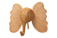 bali & pari Elissa Elephant Head Natural Rattan Wall Decor