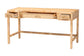 bali & pari Kalimantan Natural Rattan Desk with Three Drawers