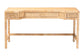 bali & pari Kalimantan Natural Rattan Desk with Three Drawers